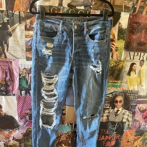American Eagle Distressed Boyfriend Jeans
